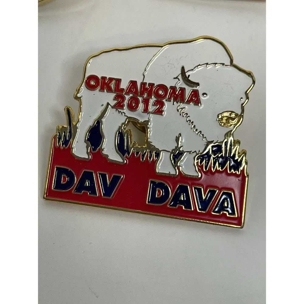DAV Disabled American Veterans DAVA Auxiliary 5 State Pins IN NM OK OR NV Lapel